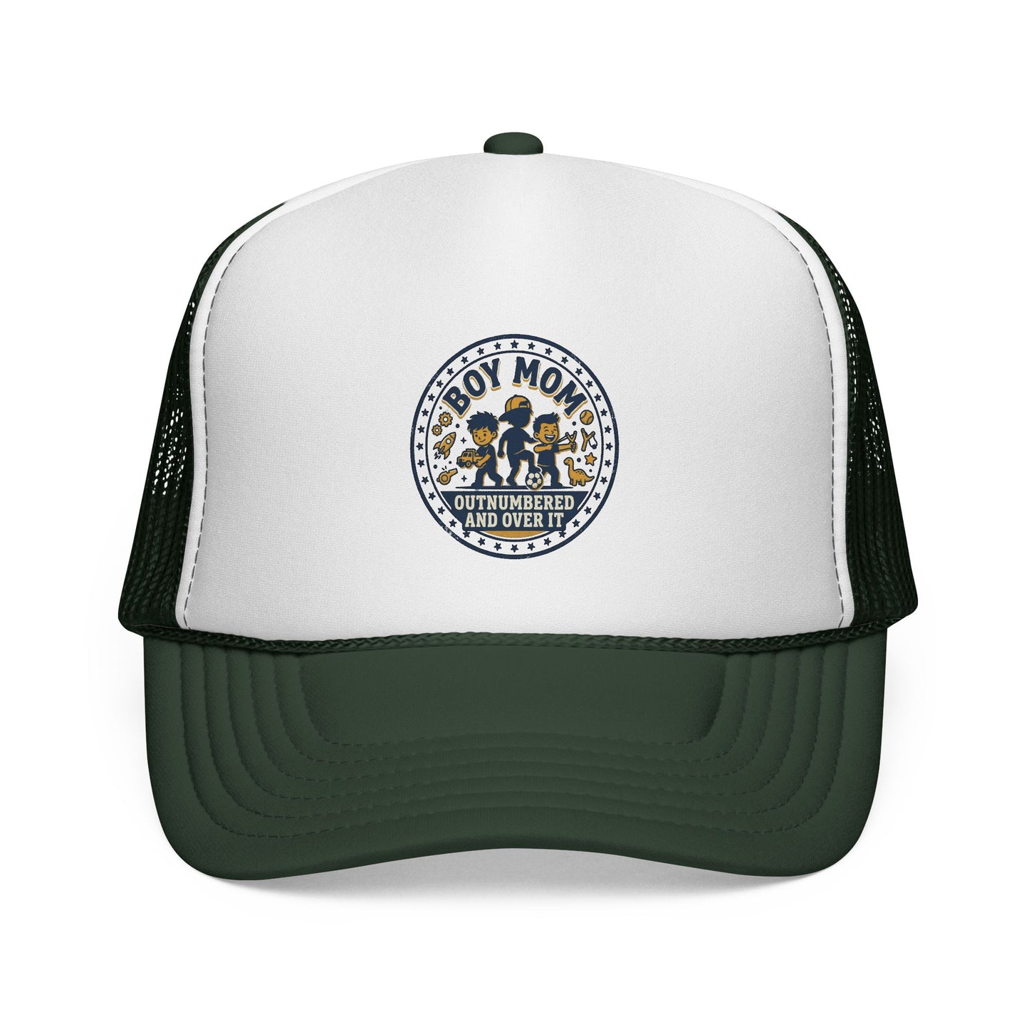 Boy Mom patch design Trucker Cap | Mom of Boys, Cute Boy Silhouettes