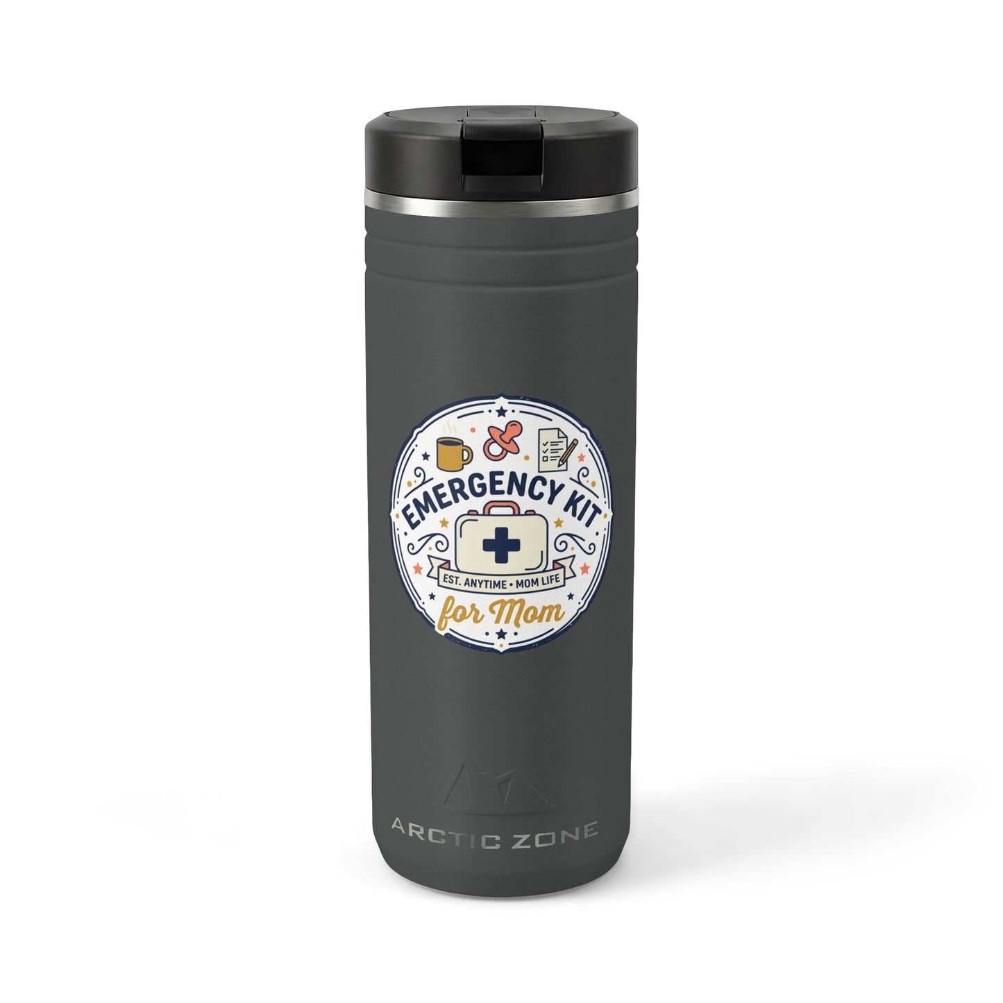Emergency Kit for Mom Tumbler | 24oz Stainless Straw Tumbler