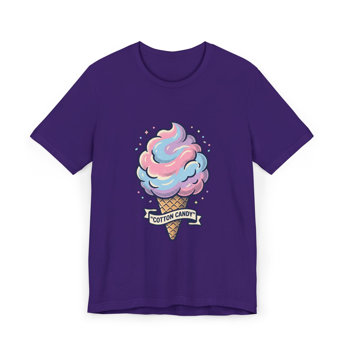 Cotton Candy Cone T-Shirt | Pastel Ice Cream Graphic