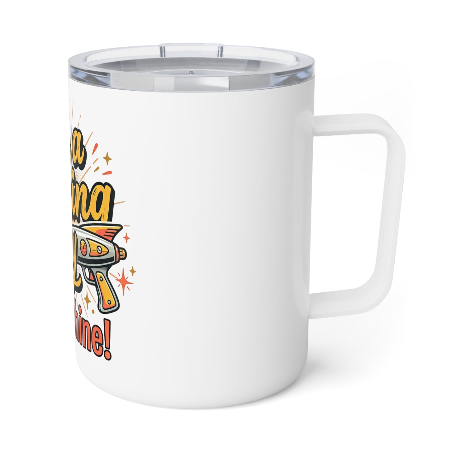Insulated Coffee Mug — “I’m a F***ing Ray of Sunshine” Retro Graphic