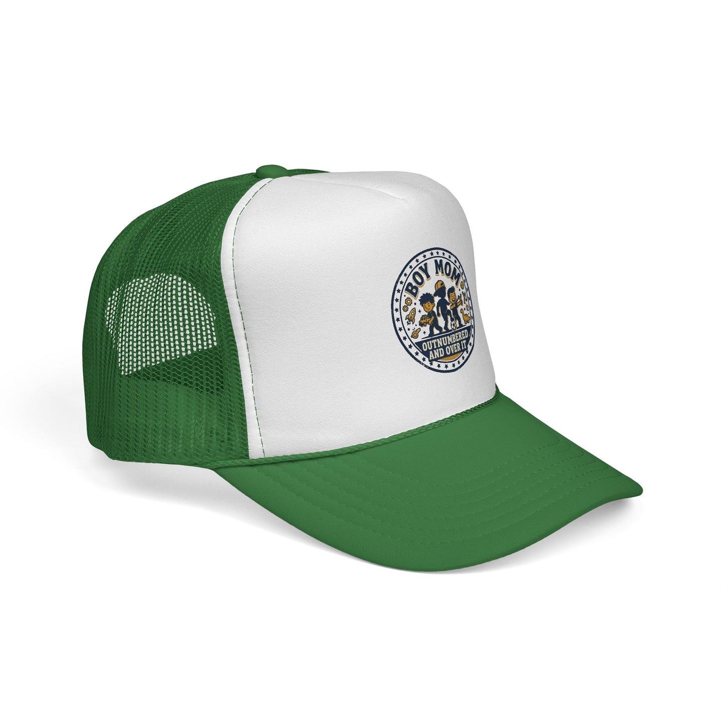 Boy Mom patch design Trucker Cap | Mom of Boys, Cute Boy Silhouettes