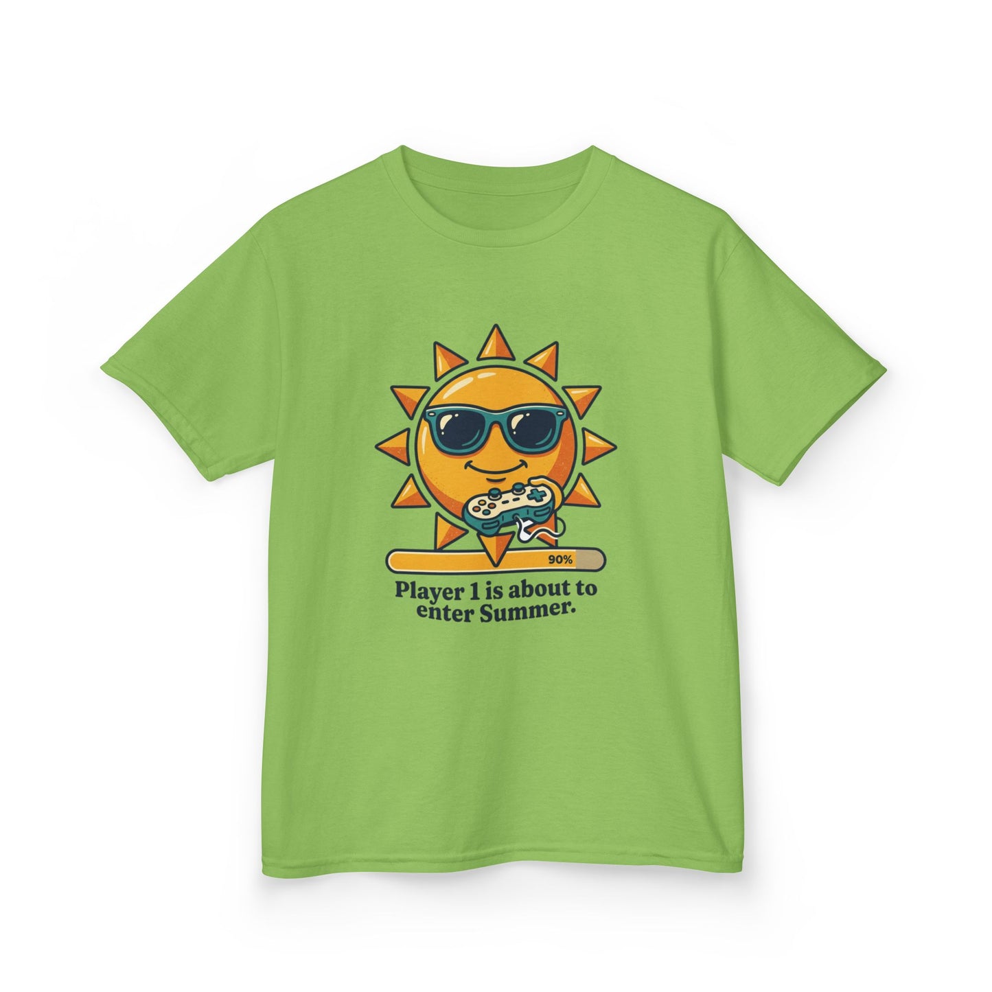 Player 1 is about to enter Summer Kids Tee | Cool Sun Character with Sunglasses