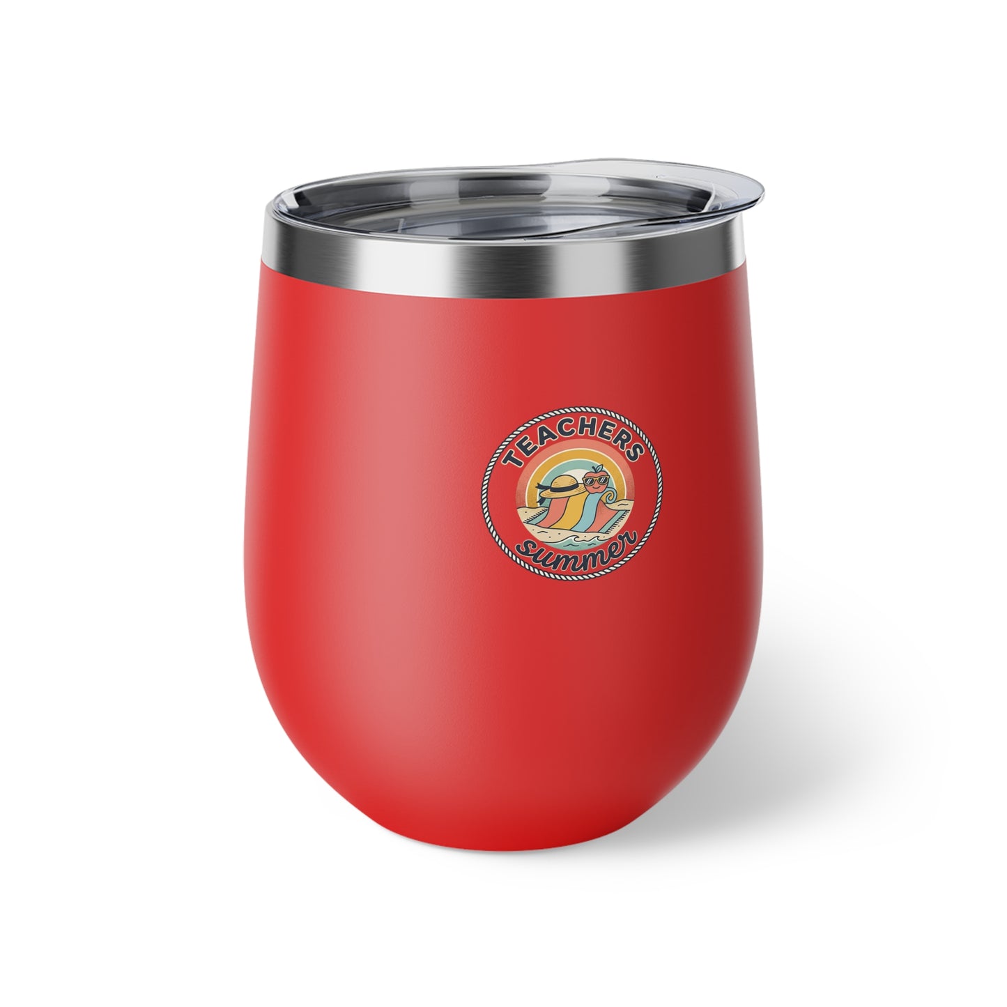 Matte Black Insulated Wine Tumbler 12oz | Copper Vacuum Double Wall Cup