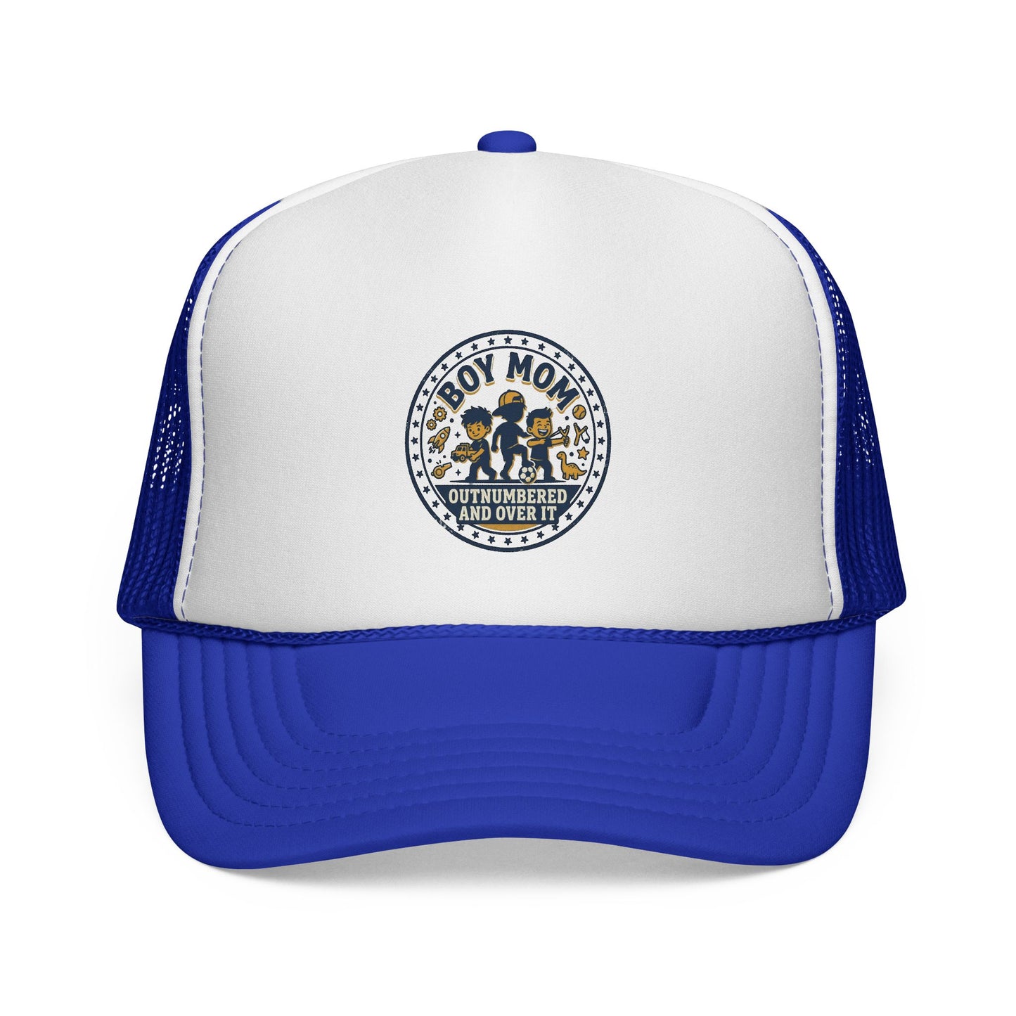 Boy Mom patch design Trucker Cap | Mom of Boys, Cute Boy Silhouettes