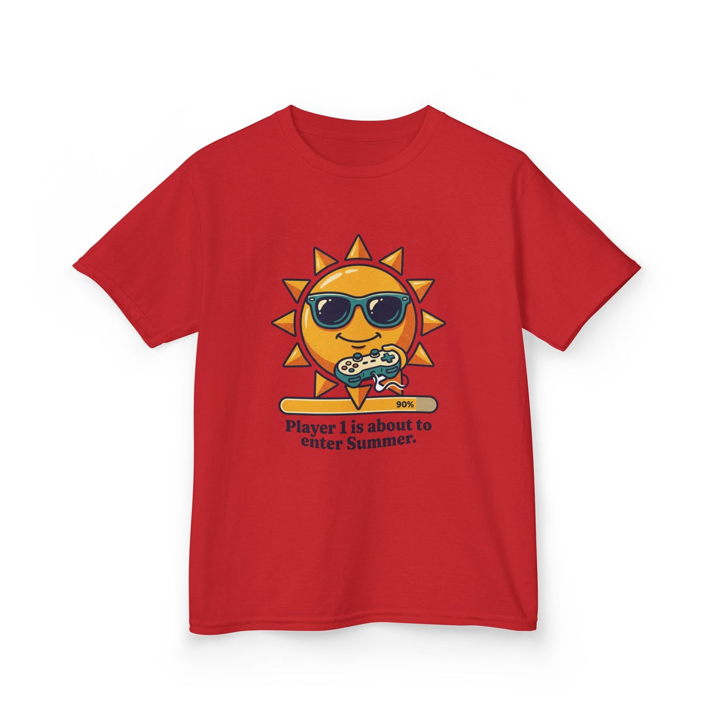Player 1 is about to enter Summer Kids Tee | Cool Sun Character with Sunglasses