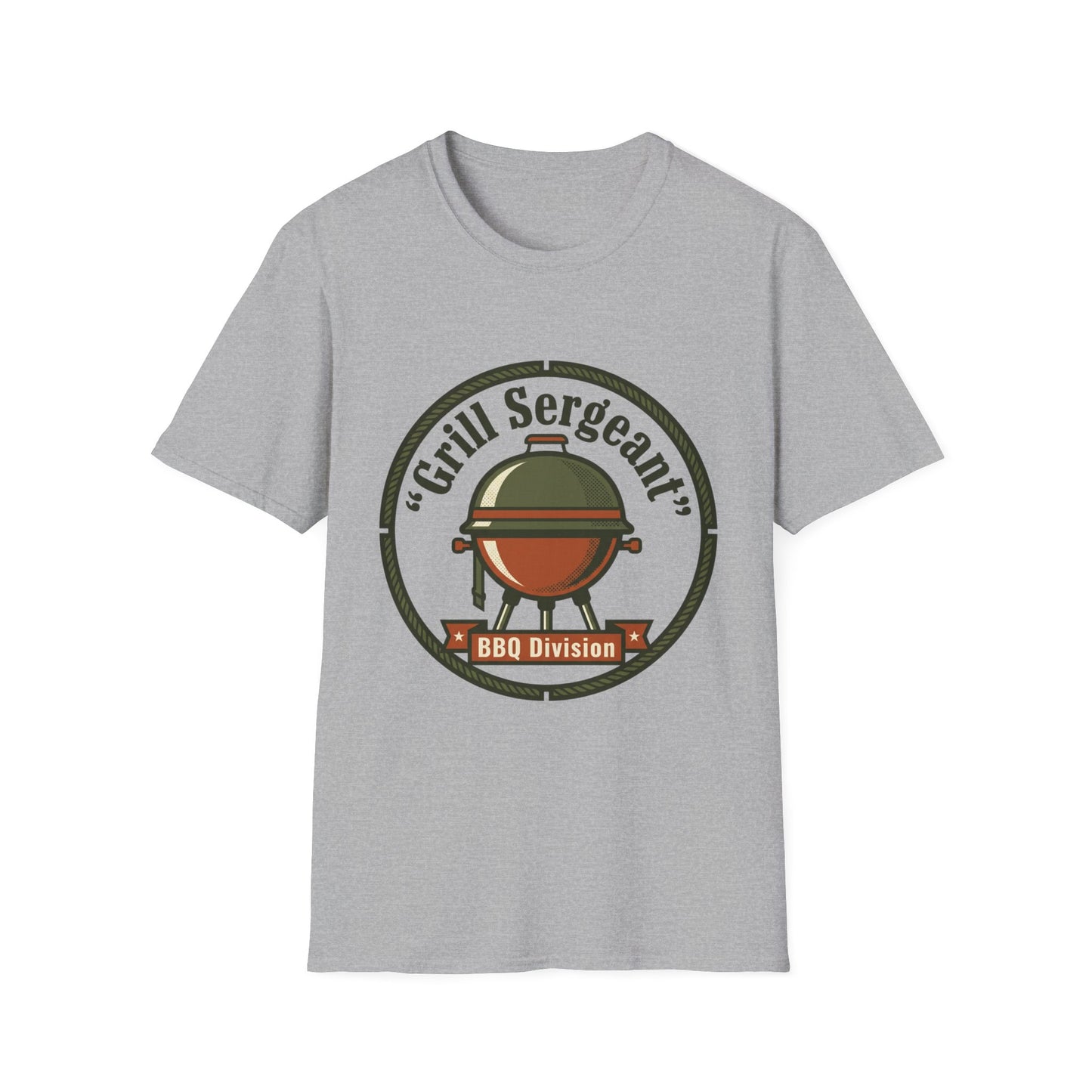 Grill Sergeant BBQ Division T-Shirt — Funny BBQ Grill master Tee