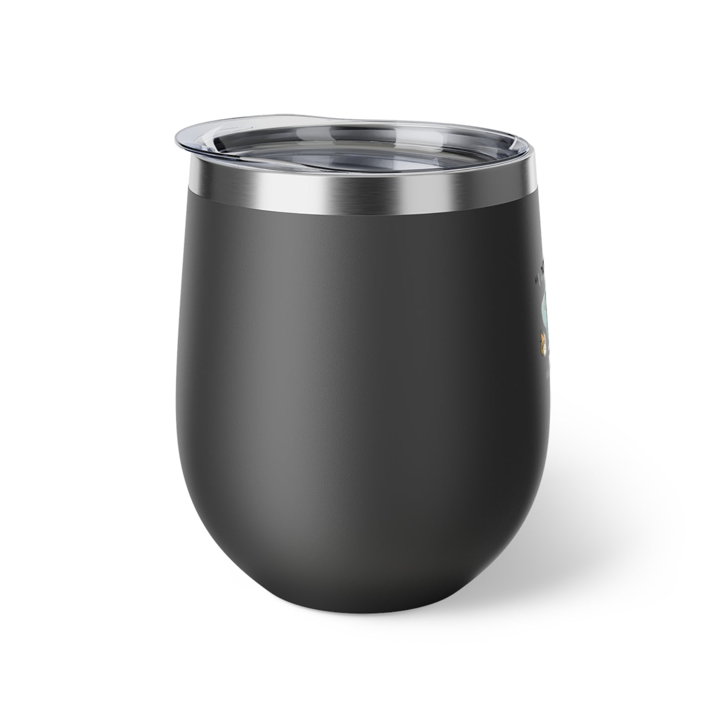 Relaxing Sloth with Coffee and Book 12oz Copper Vacuum Insulated Cup