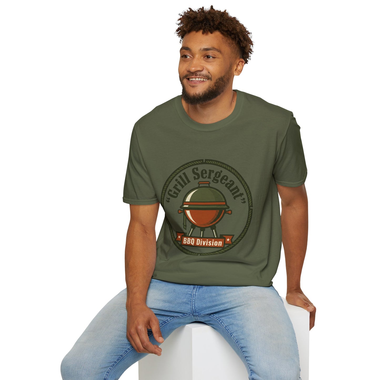 Grill Sergeant BBQ Division T-Shirt — Funny BBQ Grill master Tee
