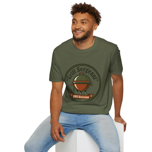 Grill Sergeant BBQ Division T-Shirt — Funny BBQ Grill master Tee