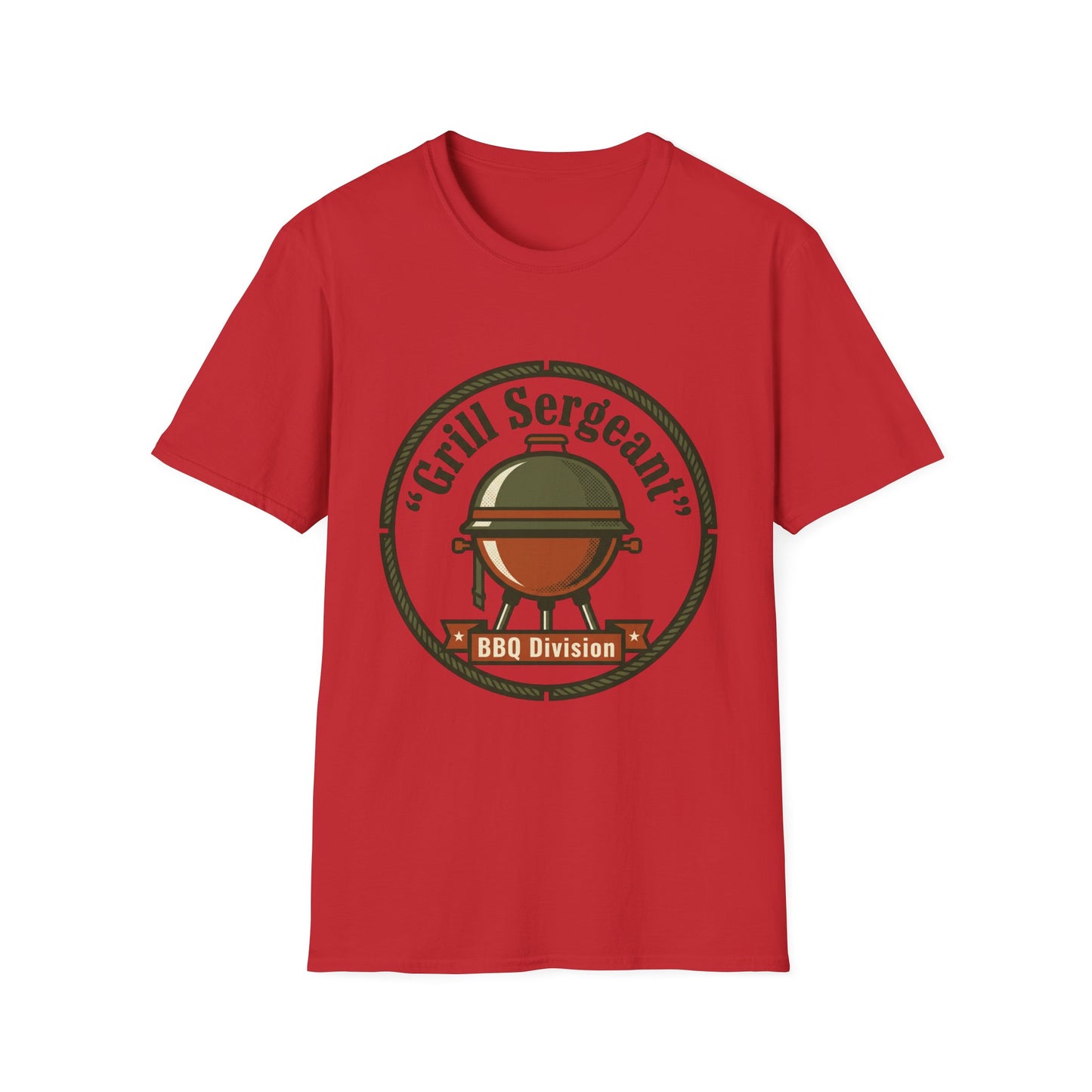 Grill Sergeant BBQ Division T-Shirt — Funny BBQ Grill master Tee