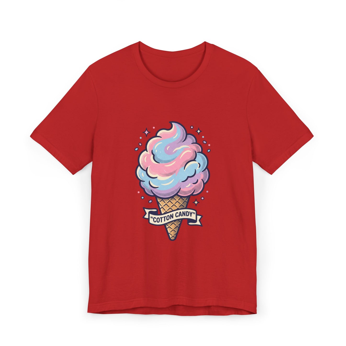 Cotton Candy Cone T-Shirt | Pastel Ice Cream Graphic