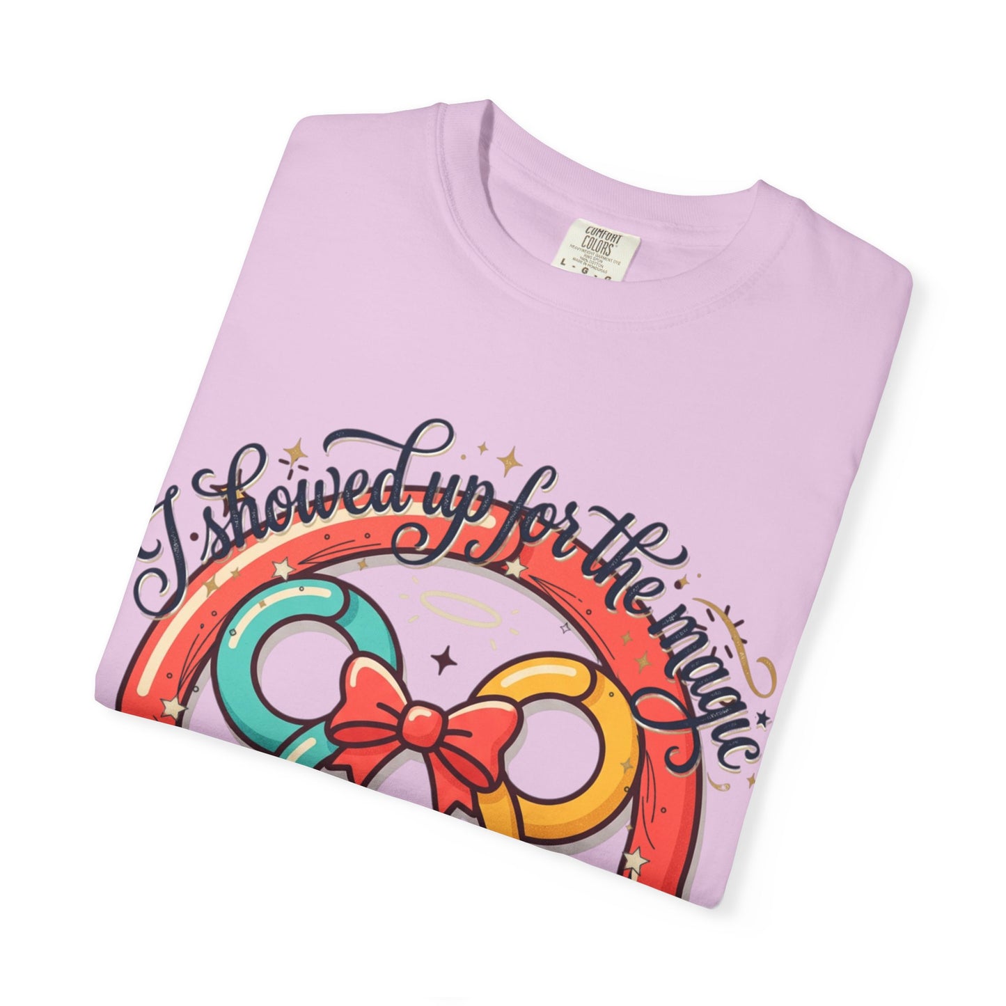 Family Vacation Mouse Ears T-Shirt — ’I showed up for the magic and to close my rings’ Graphic Tee
