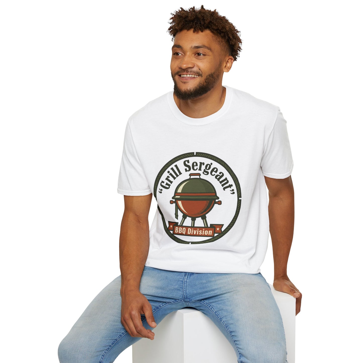 Grill Sergeant BBQ Division T-Shirt — Funny BBQ Grill master Tee
