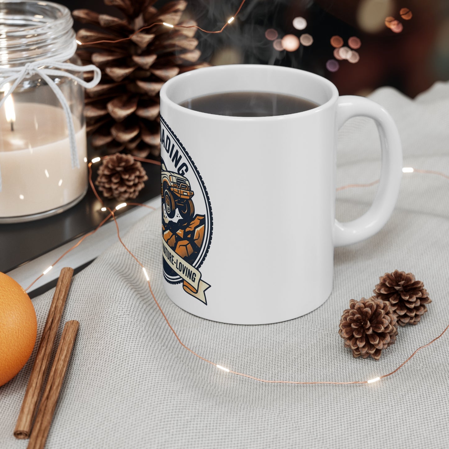 Off-Roading Mug — "Naughty But Nature-Loving" Adventure Coffee Cup | Ships in 3–5 Business Days to the US