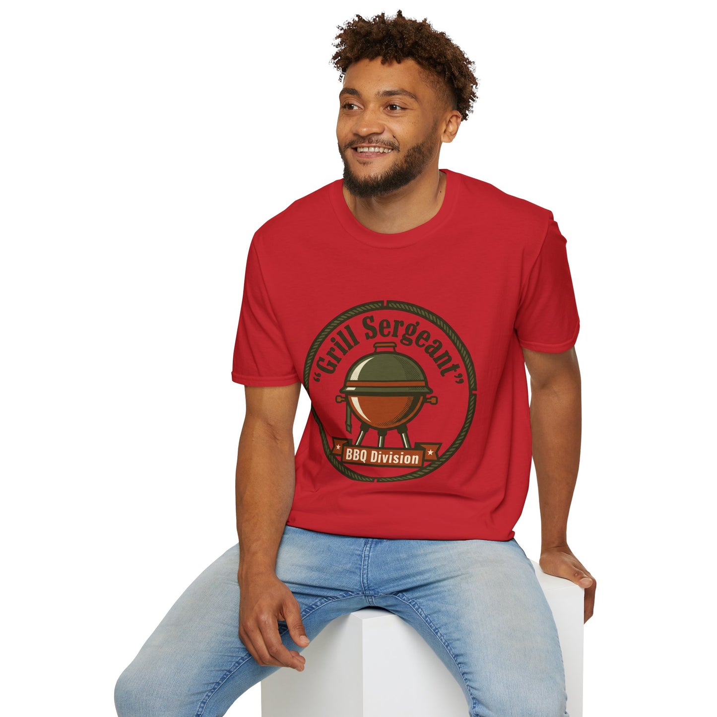Grill Sergeant BBQ Division T-Shirt — Funny BBQ Grill master Tee