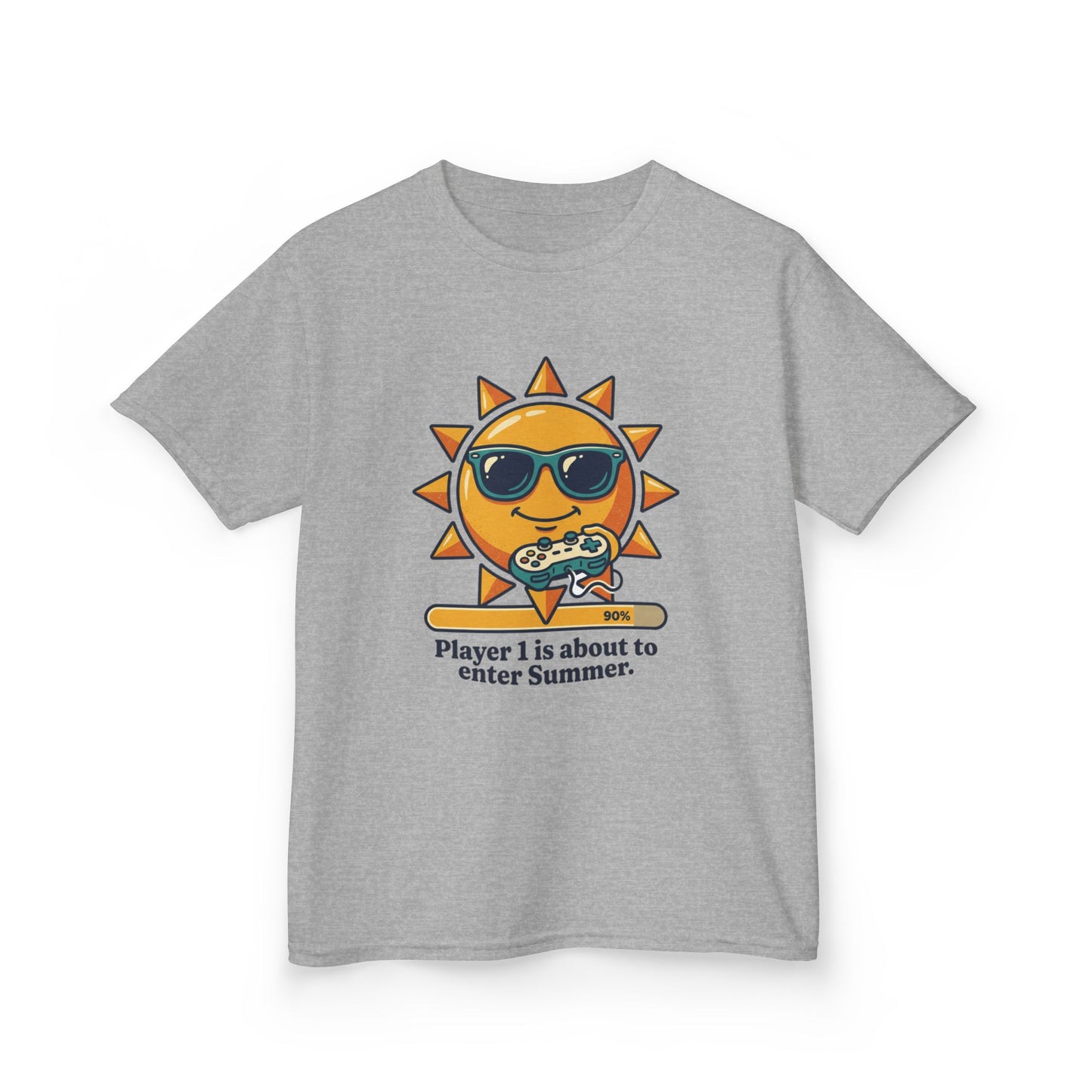 Player 1 is about to enter Summer Kids Tee | Cool Sun Character with Sunglasses