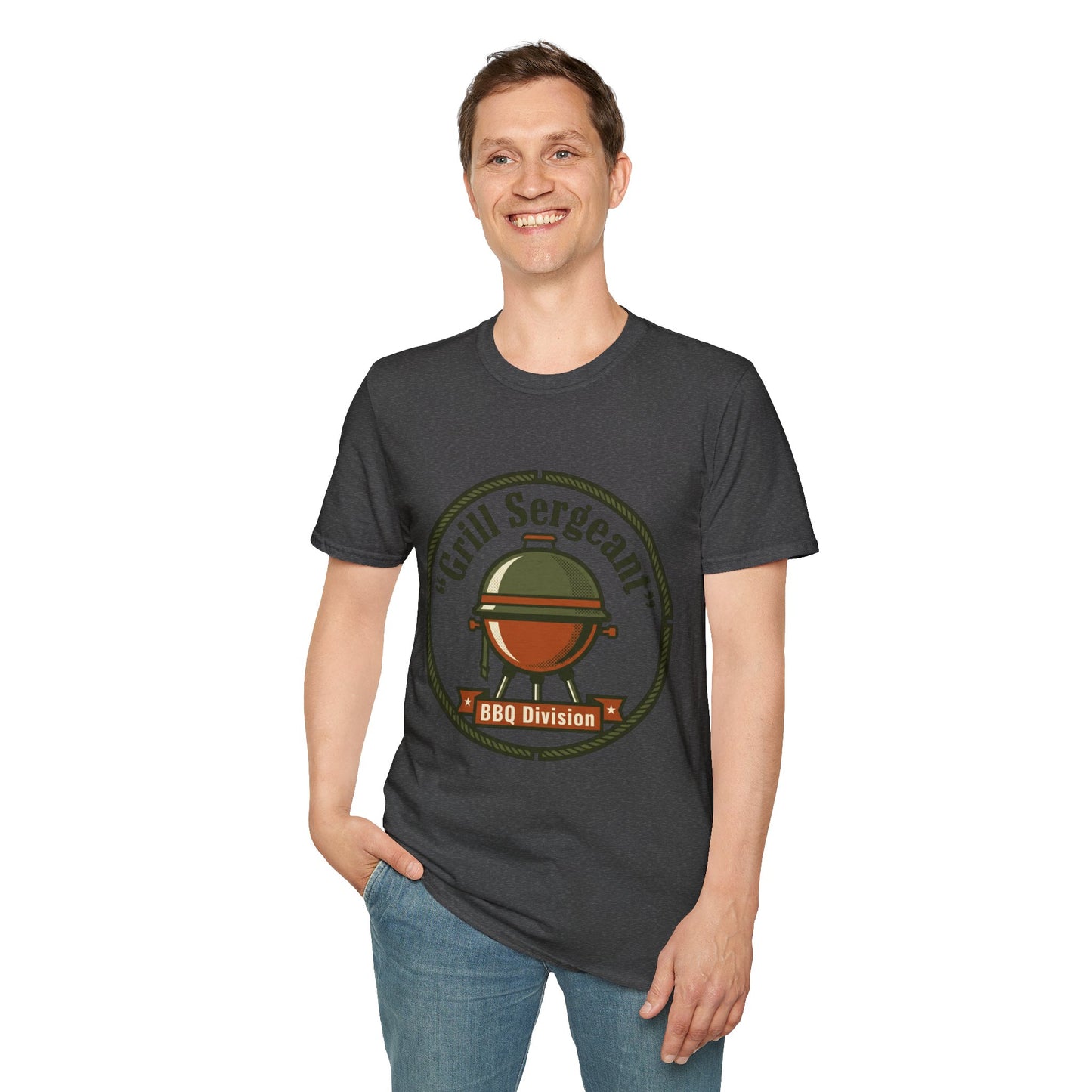 Grill Sergeant BBQ Division T-Shirt — Funny BBQ Grill master Tee