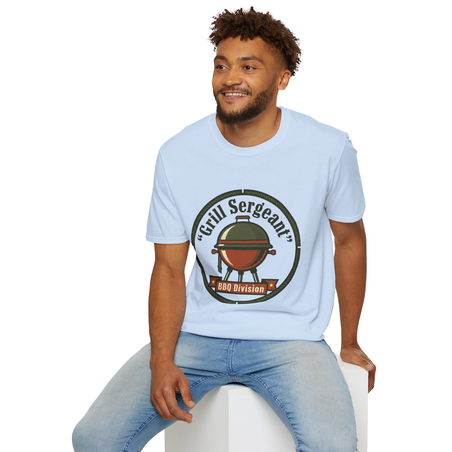 Grill Sergeant BBQ Division T-Shirt — Funny BBQ Grill master Tee